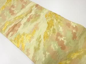 アンティーク　山並模様織出し袋帯（材料）